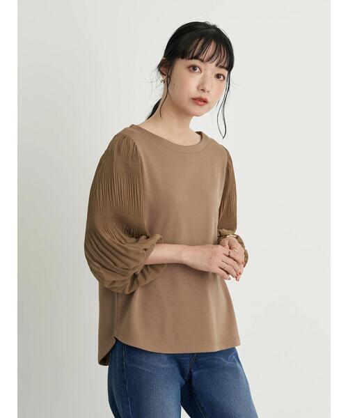 earth music&ecology(アースミュージックアンドエコロジー)の「マジョリカスリーブプルオーバー *(Tシャツ/カットソー・レディース・ブラック/ブラウン/オフホワイト/ミント/ラベンダー/ライトベージュ・FREE)」の22枚目の写真