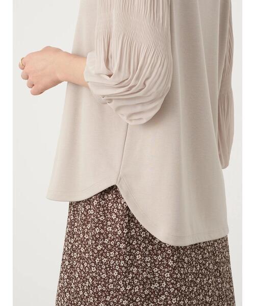 earth music&ecology(アースミュージックアンドエコロジー)の「マジョリカスリーブプルオーバー *(Tシャツ/カットソー・レディース・ブラック/ブラウン/オフホワイト/ミント/ラベンダー/ライトベージュ・FREE)」の10枚目の写真