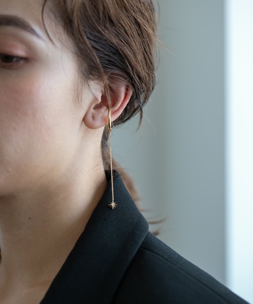 PAS TIERRA（パティエラ）の「[Carillon] クレールロングイヤーカフ（イヤーカフ・レディース・イエローゴールド・FREE）」の5枚目の写真