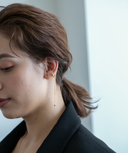 PAS TIERRA（パティエラ）の「[Carillon] クレールロングイヤーカフ（イヤーカフ・レディース・イエローゴールド・FREE）」の4枚目の写真