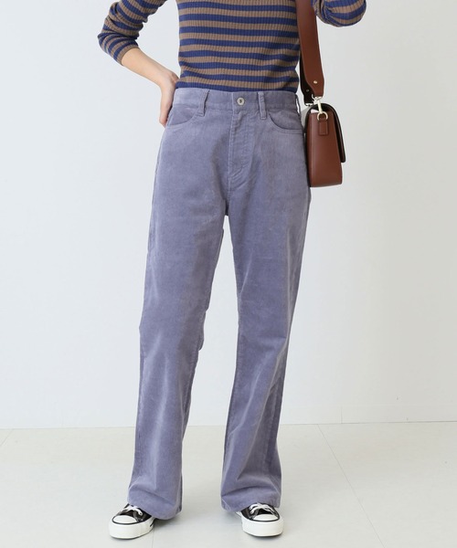 SLOBE IENA（スローブイエナ）の「ストレッチコールスリムフレアパンツ【洗濯機使用可能】◆（その他パンツ・レディース・グレー/サックスブルー/キャメル・38/36）」の18枚目の写真