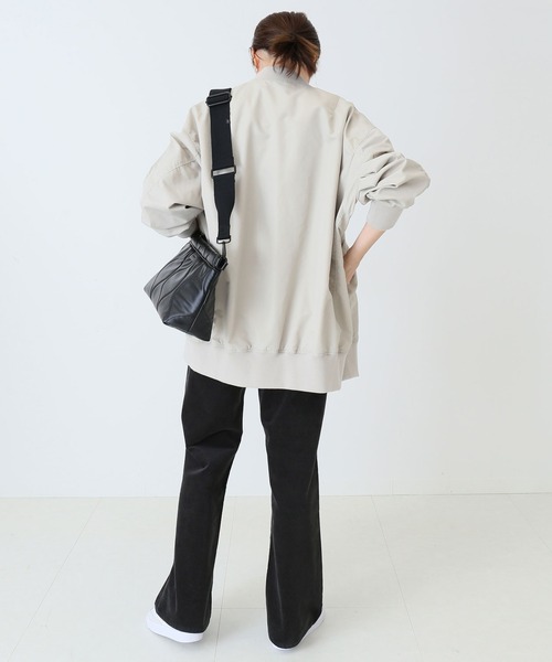 SLOBE IENA（スローブイエナ）の「ストレッチコールスリムフレアパンツ【洗濯機使用可能】◆（その他パンツ・レディース・グレー/サックスブルー/キャメル・38/36）」の11枚目の写真