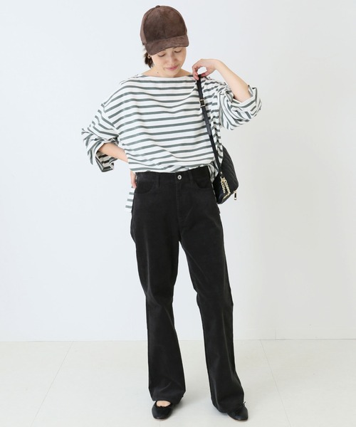 SLOBE IENA（スローブイエナ）の「ストレッチコールスリムフレアパンツ【洗濯機使用可能】◆（その他パンツ・レディース・グレー/サックスブルー/キャメル・38/36）」の16枚目の写真