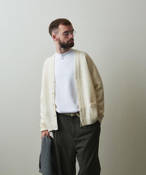 Steven Alan(スティーブンアラン)の「<Steven Alan> SHET SHAGY CARDIGAN-LOOSE/カーディガン(カーディガン/ボレロ・メンズ・ダークグリーン/オフホワイト/ダークグレー・L/M/S/XL)」の4枚目の写真