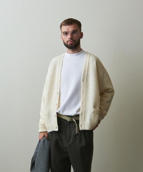 Steven Alan(スティーブンアラン)の「<Steven Alan> SHET SHAGY CARDIGAN-LOOSE/カーディガン(カーディガン/ボレロ・メンズ・ダークグリーン/オフホワイト/ダークグレー・L/M/S/XL)」の5枚目の写真