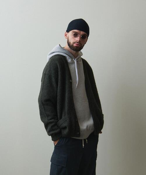 Steven Alan(スティーブンアラン)の「<Steven Alan> SHET SHAGY CARDIGAN-LOOSE/カーディガン(カーディガン/ボレロ・メンズ・ダークグリーン/オフホワイト/ダークグレー・L/M/S/XL)」の12枚目の写真