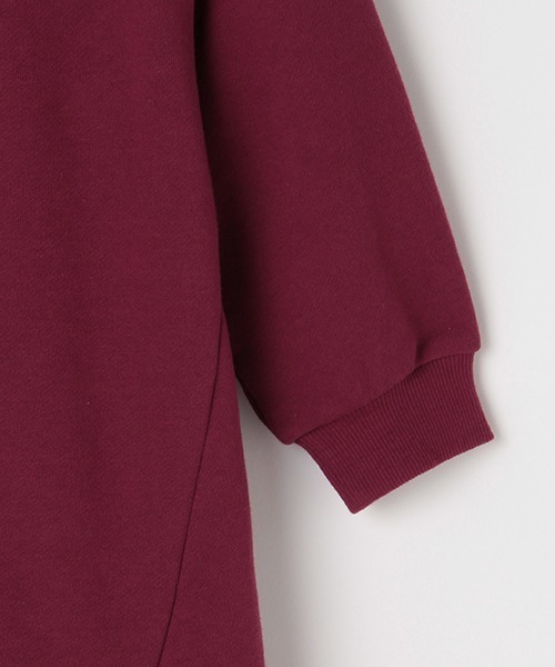 b・ROOM(ビールーム)の「裾チェック使いスウェットワンピース(ワンピース・キッズ・エンジ/ブラウン/グリーン/ブラック・90cm/100cm/120cm/110cm/130cm)」の12枚目の写真