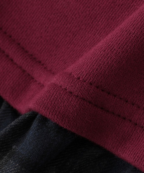 b・ROOM(ビールーム)の「裾チェック使いスウェットワンピース(ワンピース・キッズ・エンジ/ブラウン/グリーン/ブラック・90cm/100cm/120cm/110cm/130cm)」の7枚目の写真