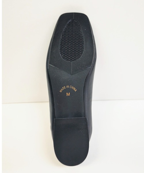 Noubel Voug Relax(ヌーベルヴォーグリラックス)の「スクエアトゥ ローヒール オペラシューズ(パンプス・レディース・ブラック・S/M/L/LL/3L)」の2枚目の写真