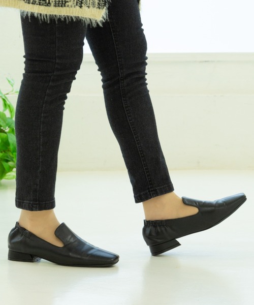 Noubel Voug Relax(ヌーベルヴォーグリラックス)の「スクエアトゥ ローヒール オペラシューズ(パンプス・レディース・ブラック・S/M/L/LL/3L)」の10枚目の写真