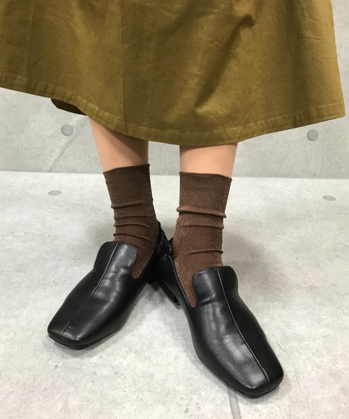 Noubel Voug Relax(ヌーベルヴォーグリラックス)の「スクエアトゥ ローヒール オペラシューズ(パンプス・レディース・ブラック・S/M/L/LL/3L)」の17枚目の写真