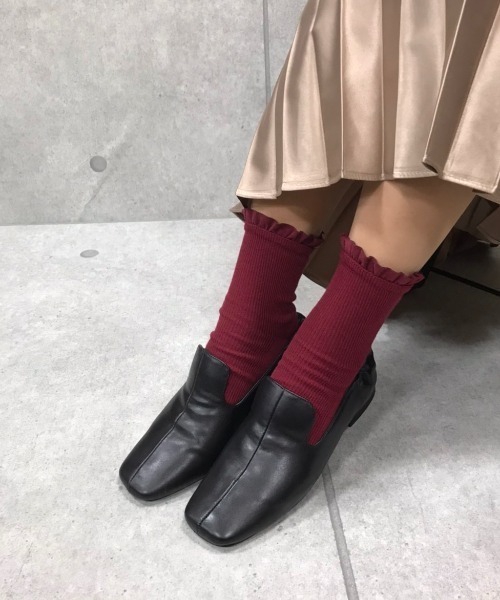 Noubel Voug Relax(ヌーベルヴォーグリラックス)の「スクエアトゥ ローヒール オペラシューズ(パンプス・レディース・ブラック・S/M/L/LL/3L)」の20枚目の写真