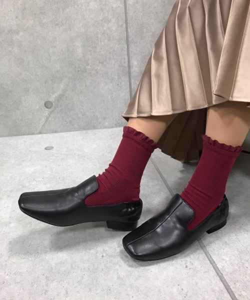 Noubel Voug Relax(ヌーベルヴォーグリラックス)の「スクエアトゥ ローヒール オペラシューズ(パンプス・レディース・ブラック・S/M/L/LL/3L)」の19枚目の写真