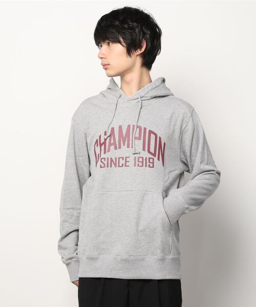 Champion（チャンピオン）の「チャンピオン HOODED SWEATSHIRT_（パーカー・メンズ・グレー/ネイビー・LL/M/L）」の2枚目の写真
