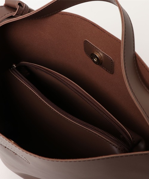 SMILE ORCHID（スマイルオーキッド）の「2wayスクエアハンドバッグ＆ショルダーバッグ（ショルダーバッグ・レディース・ブラウン/ブラック/ダークブラウン・FREE）」の5枚目の写真