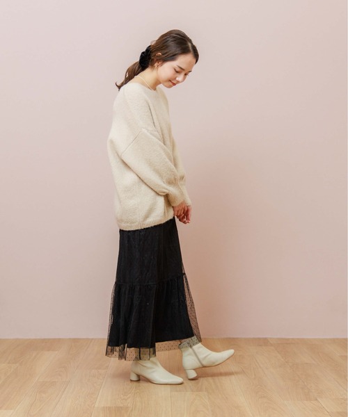 flower(フラワー)の「グロスベルベットシュシュ(シュシュ・レディース・ホワイト/ブラック/ブラウン・FREE)」の20枚目の写真