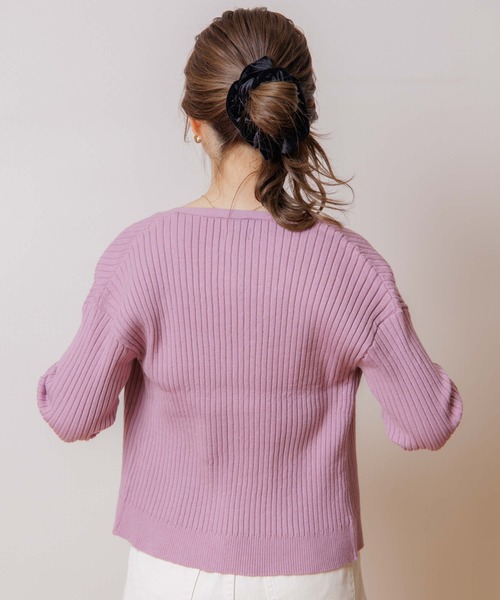 flower(フラワー)の「グロスベルベットシュシュ(シュシュ・レディース・ホワイト/ブラック/ブラウン・FREE)」の7枚目の写真