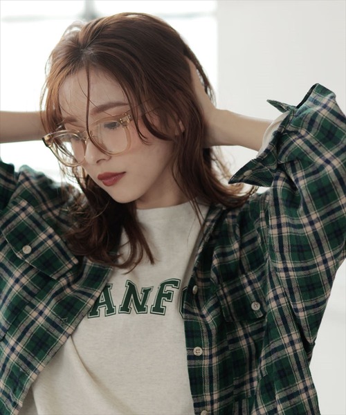 DONOBAN（ドノバン）の「ウェリントンフレーム伊達メガネ（メガネ・レディース・ベージュ系その他/ブラック・F）」の6枚目の写真