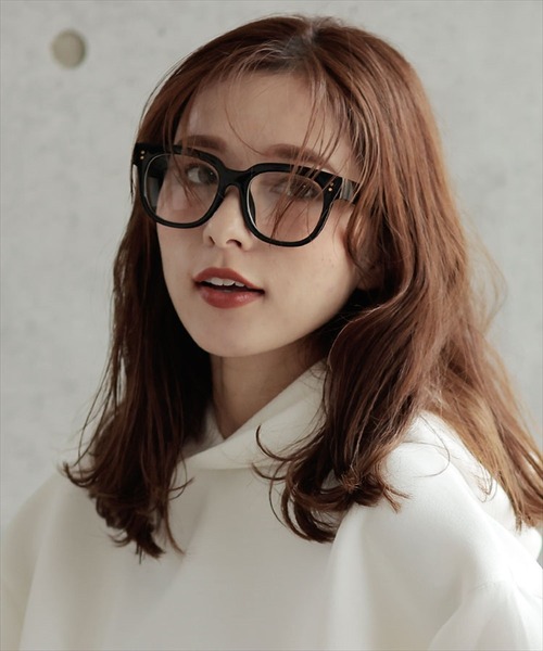 DONOBAN（ドノバン）の「ウェリントンフレーム伊達メガネ（メガネ・レディース・ベージュ系その他/ブラック・F）」の12枚目の写真