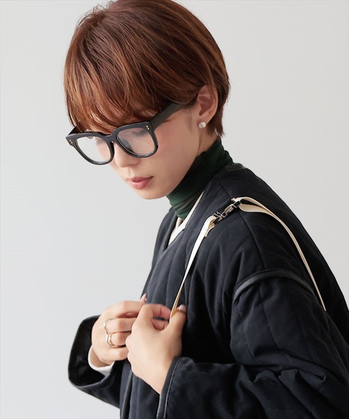 DONOBAN（ドノバン）の「ウェリントンフレーム伊達メガネ（メガネ・レディース・ベージュ系その他/ブラック・F）」の13枚目の写真