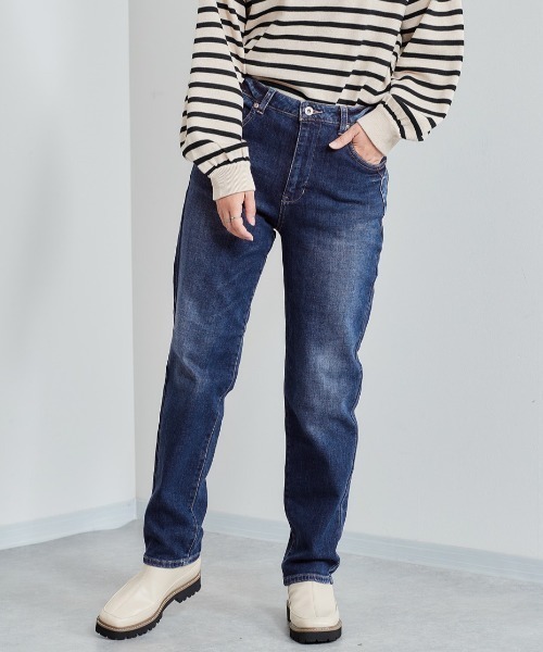 cepo(セポ)の「ビューティーストレッチストレート(デニムパンツ・レディース・ブルー系1/ネイビー/オリーブ・M/S)」の3枚目の写真