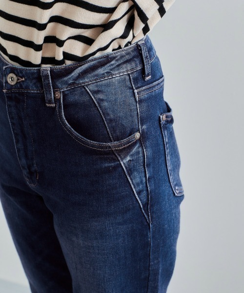 cepo(セポ)の「ビューティーストレッチストレート(デニムパンツ・レディース・ブルー系1/ネイビー/オリーブ・M/S)」の15枚目の写真