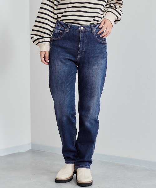 cepo(セポ)の「ビューティーストレッチストレート(デニムパンツ・レディース・ブルー系1/ネイビー/オリーブ・M/S)」の21枚目の写真