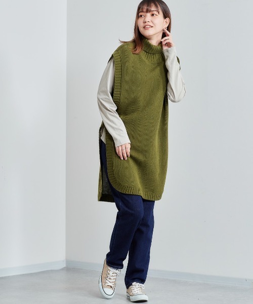 cepo(セポ)の「ビューティーストレッチストレート(デニムパンツ・レディース・ブルー系1/ネイビー/オリーブ・M/S)」の7枚目の写真