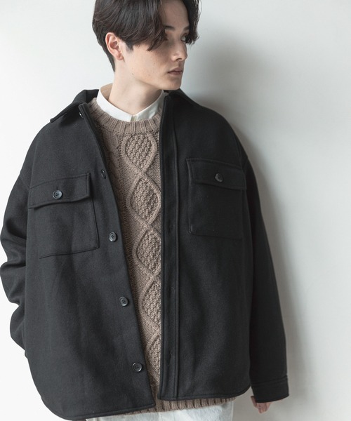 RAGEBLUE（レイジブルー）の「ケープメリノCPOジャケット/947228（ブルゾン・メンズ・ブラック/ブラウン/オフホワイト/ブルー/オリーブ・MEDIUM/LARGE）」の3枚目の写真