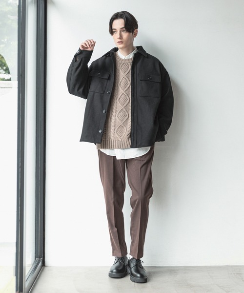 RAGEBLUE（レイジブルー）の「ケープメリノCPOジャケット/947228（ブルゾン・メンズ・ブラック/ブラウン/オフホワイト/ブルー/オリーブ・MEDIUM/LARGE）」の19枚目の写真