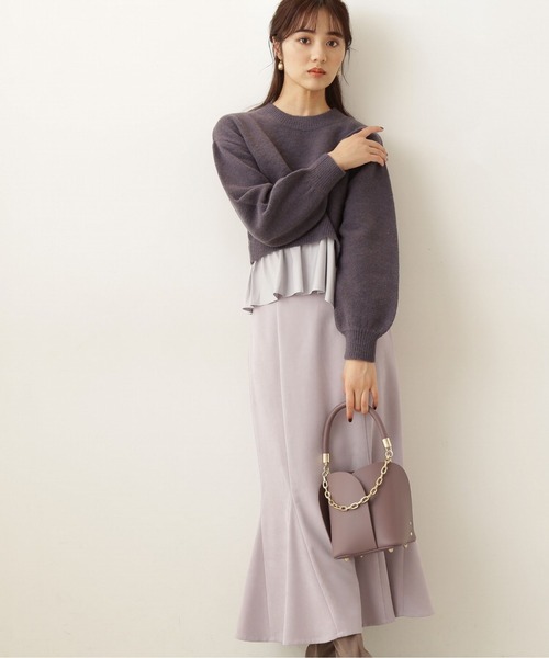 PROPORTION BODY DRESSING(プロポーションボディドレッシング)の「ハイウエストマーメイドスカート / 1211220104(スカート・レディース・グリーン/ピンク/グレー・SMALL/MEDIUM)」の6枚目の写真