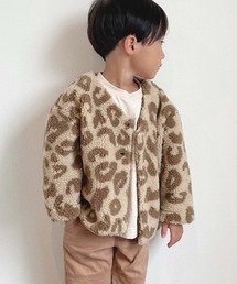 CIAOPANIC TYPY | 【KIDS】【ZOZOTOWN限定】レオパードアニマルボアカーディガン(ノーカラージャケット)