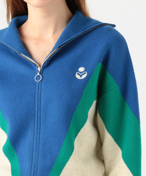 ISABEL MARANT ETOILE AXELLE フロントジップカーディガン