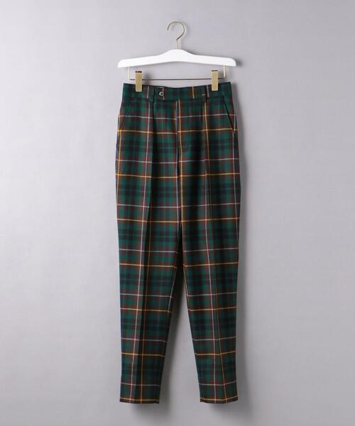 NEAT（ニート）の「別注＜NEAT（ニート）＞チェック ワンタック パンツ ■■■（その他パンツ・レディース・ベージュ/ダークブラウン・XXS/XS）」の2枚目の写真