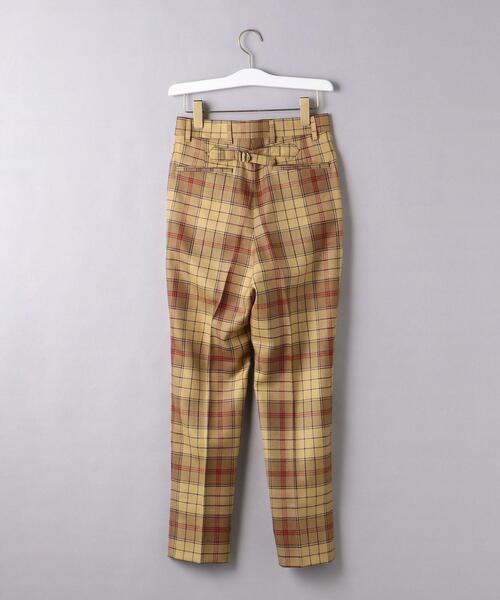 NEAT（ニート）の「別注＜NEAT（ニート）＞チェック ワンタック パンツ ■■■（その他パンツ・レディース・ベージュ/ダークブラウン・XXS/XS）」の3枚目の写真