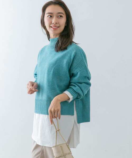 URBAN RESEARCH ROSSO（アーバンリサーチロッソ）の「ショートデザインホールニット（ニット/セーター・レディース・モカ/ベージュ系その他/ブルー系その他・FREE）」の18枚目の写真