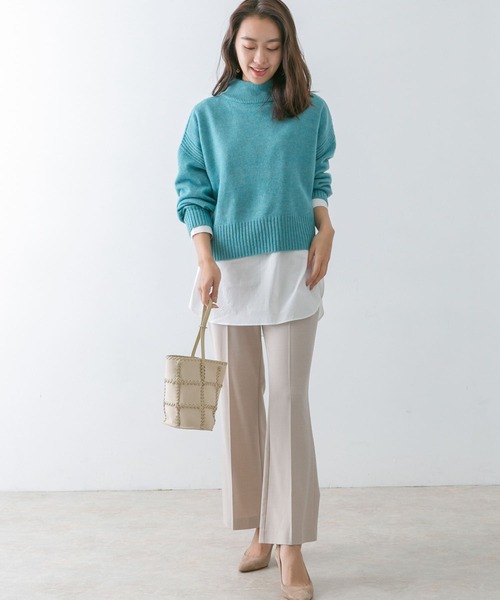 URBAN RESEARCH ROSSO（アーバンリサーチロッソ）の「ショートデザインホールニット（ニット/セーター・レディース・モカ/ベージュ系その他/ブルー系その他・FREE）」の14枚目の写真