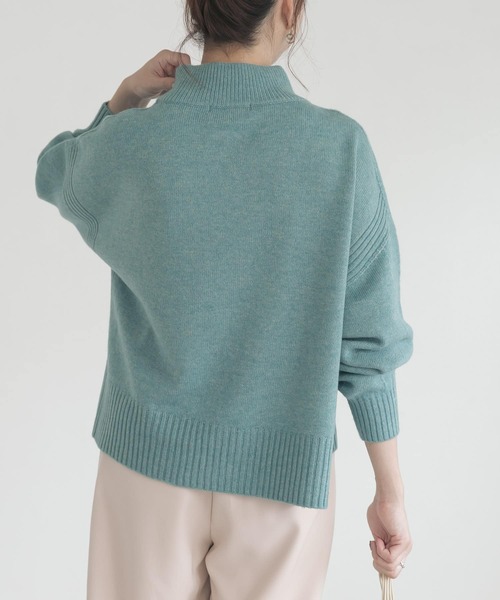 URBAN RESEARCH ROSSO（アーバンリサーチロッソ）の「ショートデザインホールニット（ニット/セーター・レディース・モカ/ベージュ系その他/ブルー系その他・FREE）」の8枚目の写真