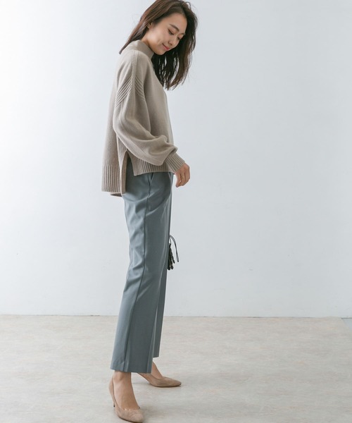 URBAN RESEARCH ROSSO（アーバンリサーチロッソ）の「ショートデザインホールニット（ニット/セーター・レディース・モカ/ベージュ系その他/ブルー系その他・FREE）」の5枚目の写真