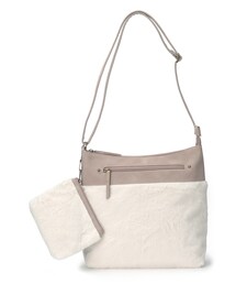 SHOO・LA・RUE | 【ポーチ付】Ｗフェイスフェイクファーショルダー(ショルダーバッグ)