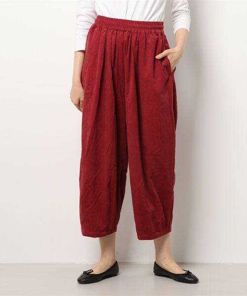 CERCA(チェルカ)の「BD/総柄 細リブ ワイドパンツ(その他パンツ・レディース・その他1/その他2/その他3/その他4・MEDIUM)」の1枚目の写真