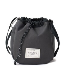 ◆カラビナ付き VIAGGIO巾着ショルダー