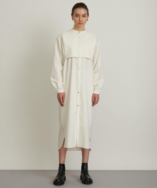 CITY TOKYO（シティトウキョウ）の「キルティングワンピース（ワンピース・レディース・ブラック/オフホワイト・FREE）」の17枚目の写真