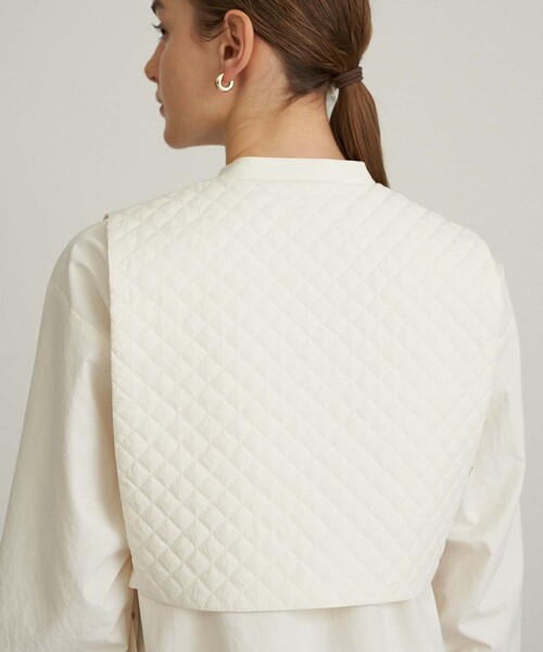 CITY TOKYO（シティトウキョウ）の「キルティングワンピース（ワンピース・レディース・ブラック/オフホワイト・FREE）」の22枚目の写真