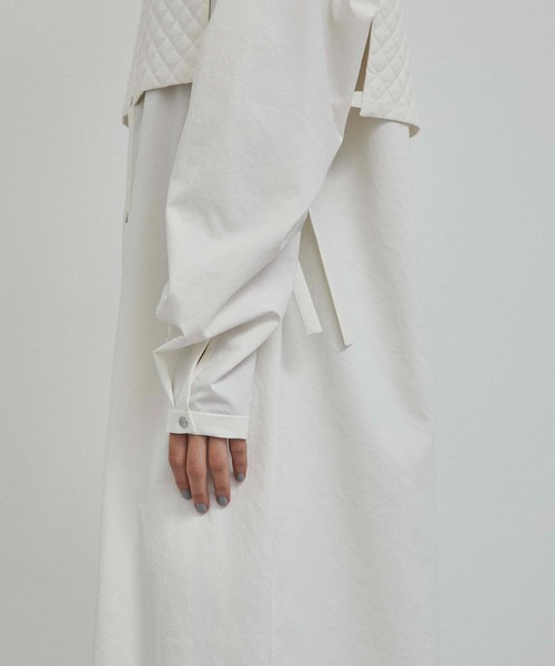 CITY TOKYO（シティトウキョウ）の「キルティングワンピース（ワンピース・レディース・ブラック/オフホワイト・FREE）」の9枚目の写真