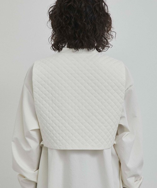 CITY TOKYO（シティトウキョウ）の「キルティングワンピース（ワンピース・レディース・ブラック/オフホワイト・FREE）」の10枚目の写真