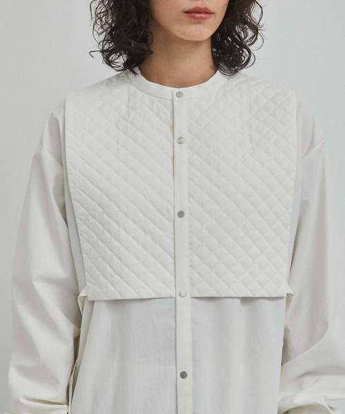 CITY TOKYO（シティトウキョウ）の「キルティングワンピース（ワンピース・レディース・ブラック/オフホワイト・FREE）」の7枚目の写真