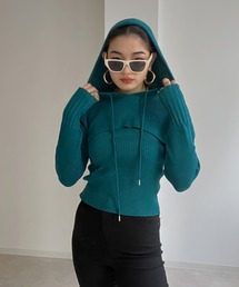 Avvenente | 【Avvenente】フーディニットセット(ニット/セーター)