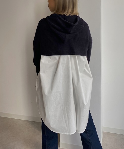 Avvenente(アベネンテ)の「【Avvenente】フーディニットセット(ニット/セーター・レディース・ブラック/ターコイズブルー/テラコッタ・FREE)」の15枚目の写真