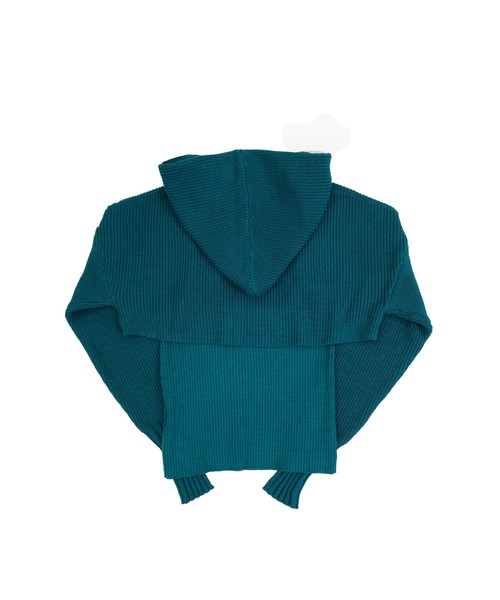 Avvenente(アベネンテ)の「【Avvenente】フーディニットセット(ニット/セーター・レディース・ブラック/ターコイズブルー/テラコッタ・FREE)」の16枚目の写真